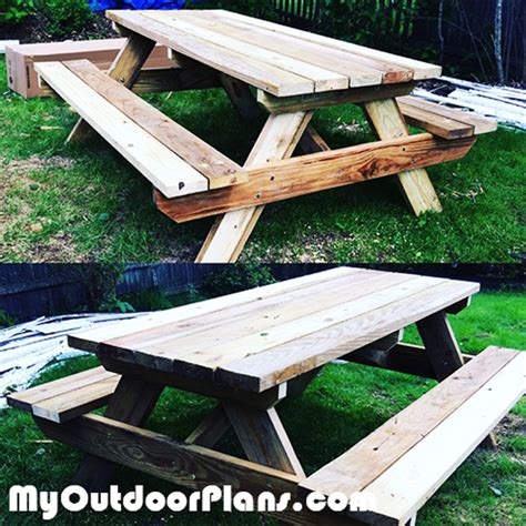 Diy Picnic Table 6 Ft Myoutdoorplans Free Woodworking Plans And