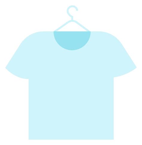 Camiseta Azul Limpia En Percha Icono De Ropa De Dibujos Animados Vector Premium