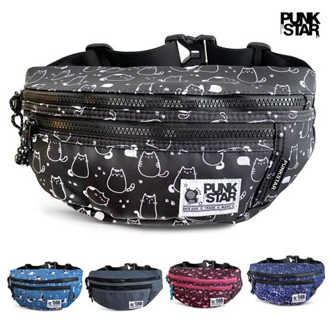 Punkstar Water Resistant Fanny Pack Waist Bum Bag Crossbody Sling Bag