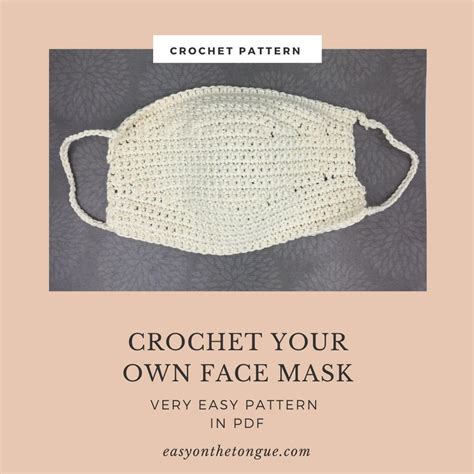 Face mask with a pocket for filter insert or as a surgical mask cover. Crochet A Face Mask - Free Pattern | AllFreeCrochet.com