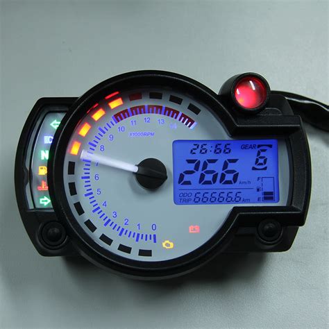Pcs Universal Motorcycle Meter Multifunction Lcd Digita Tachometer