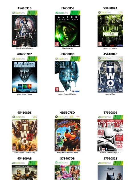 Catalogo De Juegos Xbox 360 Leisure Sports