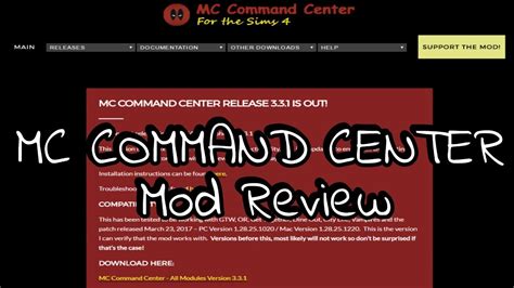 Command center sims 4 : Sims 4 Mods Mc Command Center - greatengineer