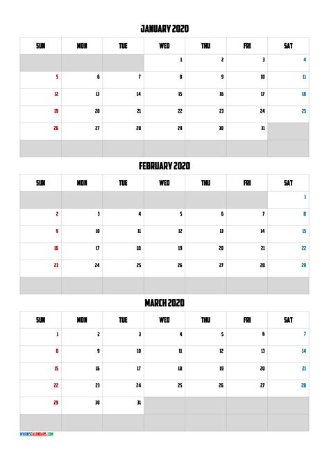 3 Month Calendar 2021 Printable Free Printable Blank Calendar Template