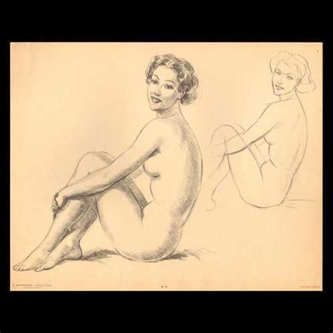 Stampe Antiche Disegni Nudo Artistico Nudo Femminile Nudo Di