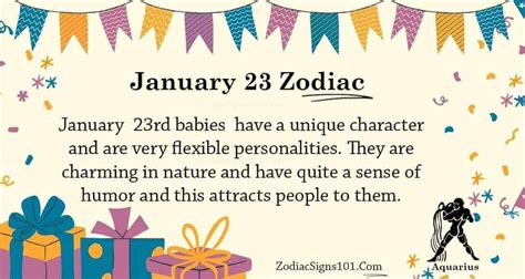 January 23 Zodiac Is Aquarius Birthdays And Horoscope Zodiacsigns101