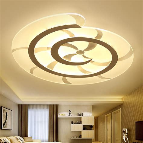 Ultra Thin Led Ceiling Light With Remote Control For Living Room Study