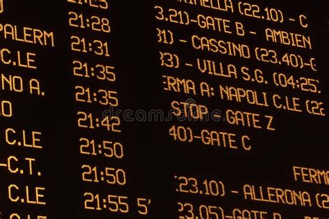 Train Departures Timetable Stock Photo Image Of Railway 148645372