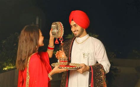 Neha Kakkar Shares Glimpses Of First Karwa Chauth With Husband