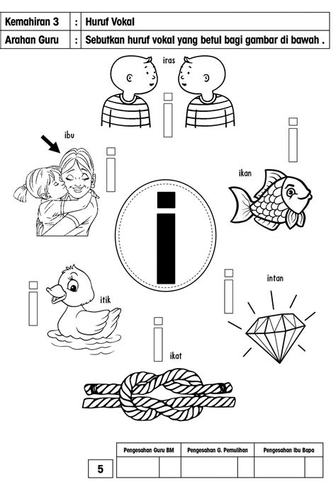 BBM Percuma - MODUL MEMBACA HURUF VOKAL BERGAMBAR. BAHAN...