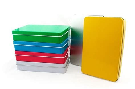 Free Shipping 190x130x35mm Colorful Rectangle Tin Boxcandy Tin Box