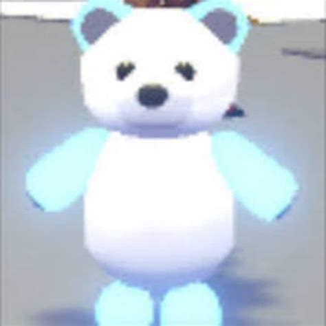 Roblox Adopt Me Neon Polar Bear Pet Fr Etsy