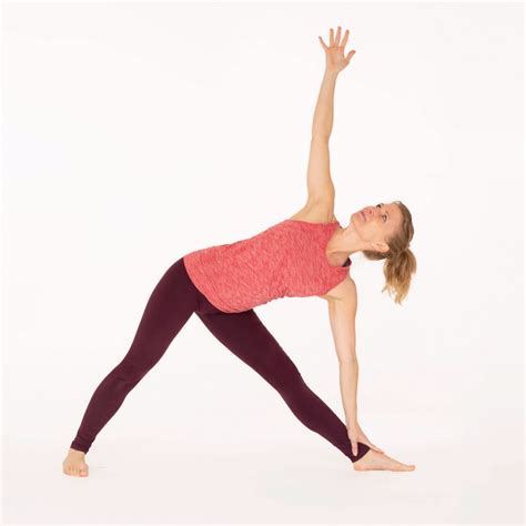 Extended Triangle Pose Utthita Trikonasana Ekhart Yoga Ekhart Yoga Triangle Pose Yoga