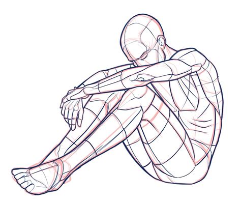 reference male sitting poses drawing