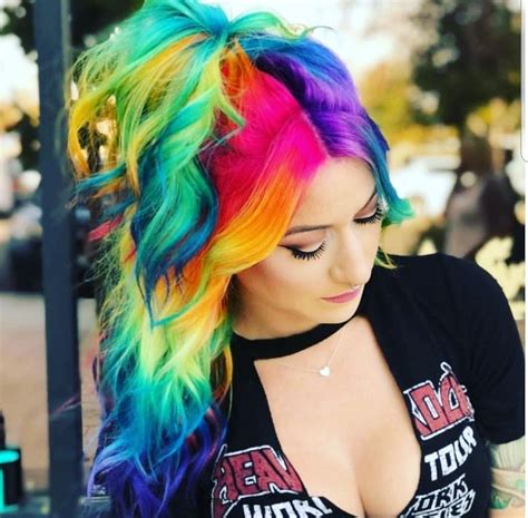 Cute Rainbow Hair Exotic Hair Color Edgy Hair Color Hair Color Crazy