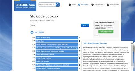 Excel File Of All Sic Codes Manufacturing