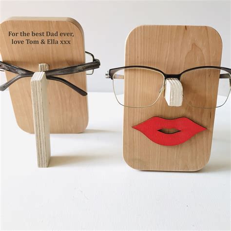 Personalised Glasses Holder For Him And For Her Wooden Glasses Holder Diy Glasses