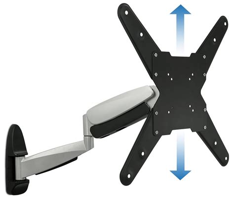 Mount It Height Adjustable Tv Wall Mount Fits 24 To 55 Flat Screen