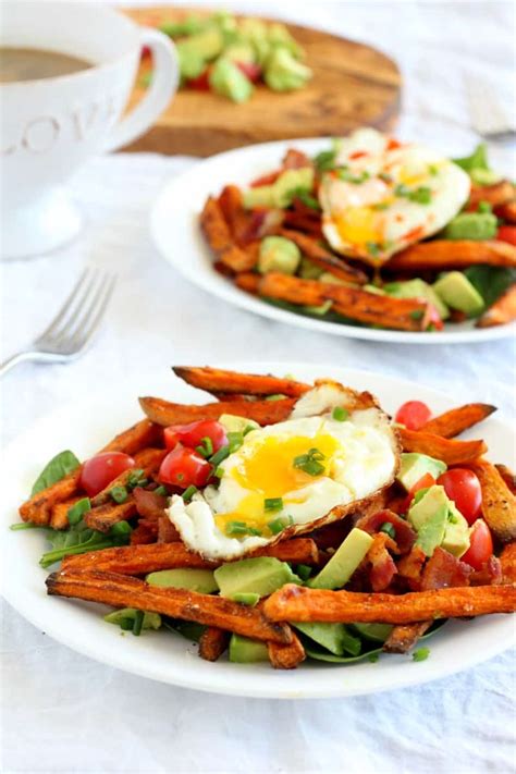 Smothered Breakfast Sweet Potato Fries Paleo And Whole30