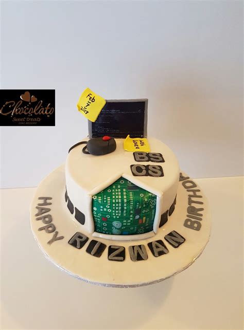 Computer Theme Cake Science Cake Graduation Cakes Computer Cake