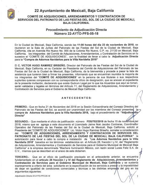Pdf Acta De Procedimiento De Adjudicacion Directa Dokumentips