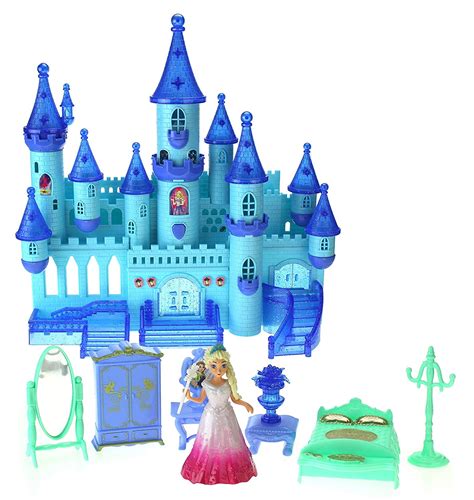 Battery Operated Toy Castle Dollhouse W Light Up Effects Music Doll