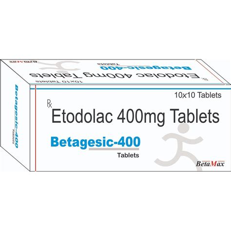 Betagesic Etodolac 400 Mg Tablets At Best Price In Chandigarh Id