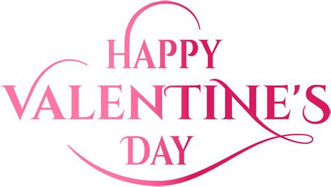 ✓ free for commercial use ✓ high quality images. Happy Valentine's Day Pink Text PNG Image | Gallery ...