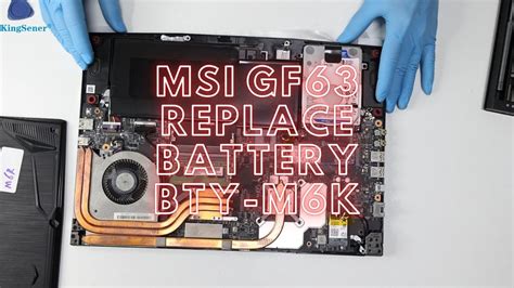 How To Replace Msi Laptop Batterygf63 Youtube