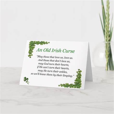 Irish Curse Card Zazzle