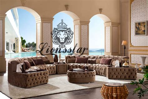 Customers own fabrics (com) and leathers. Luxus Sofa Rund ★ | Lionsstar GmbH