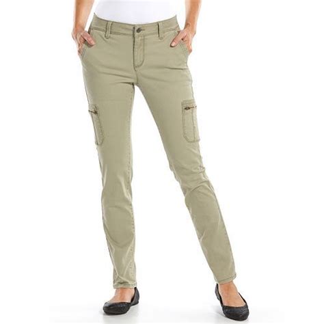 Womens Sonoma Goods For Life Slim Straight Leg Cargo Pants Sonoma