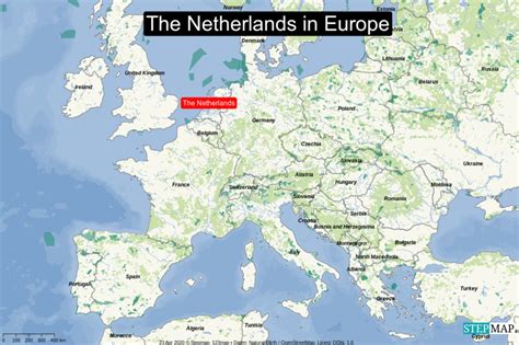 Stepmap Location Map The Netherlands Landkarte Für World