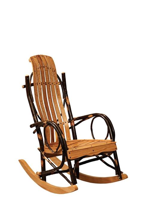 amish hickory youth rustic rocker
