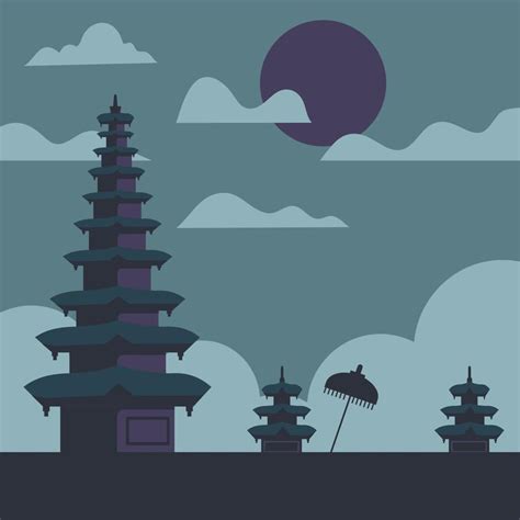 Bali Background Illustration Vector Art At Vecteezy