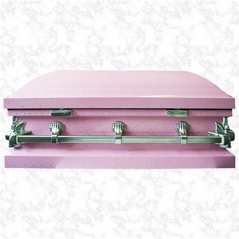 Ashley Crystal Pink Metal Child American Casket The Funeral Outlet