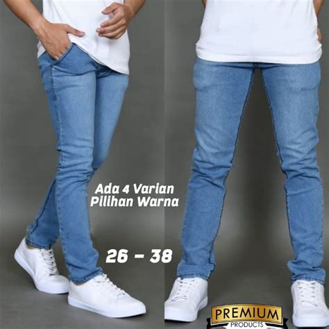 Review Tentang Celana Levis Hitam Pria Jeans Panjang Pensil Skinny Semi