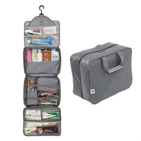 Extra Large Hanging Toiletry Bag With Customizable Storage Hanging
