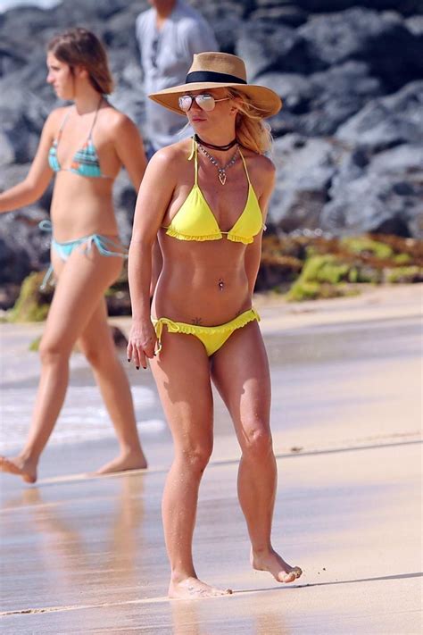britney spears in yellow bikini at the beach in hawaii the best porn website