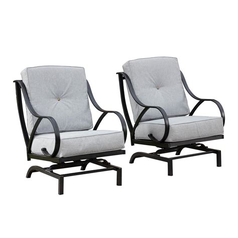 A modern outdoor chair built for long lasting use and small spaces that require a lot of patrons. Patio Festival Rocking Metal Outdoor Lounge Chair with ...
