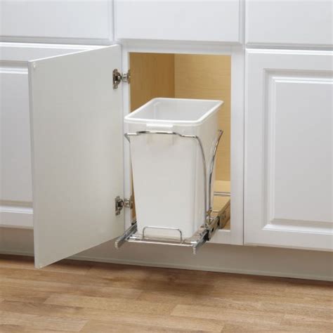 Check out our garbage can cabinet selection for the very best in unique or custom, handmade did you scroll all this way to get facts about garbage can cabinet? Household Essentials Under Cabinet Single Sliding Trash ...