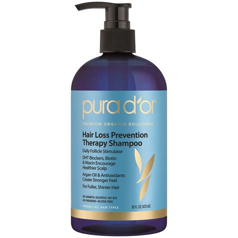Pura Dor Premium Organic Shampoo Hair Loss Prevention Regrowth
