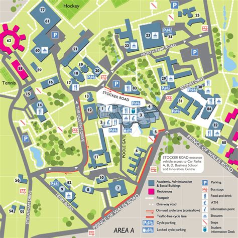 Area A Map University Of Exeter