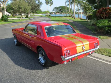 1966 Ford Mustang Coupe Gt350 H Hert Edition Tribute Red With Gold Stripes