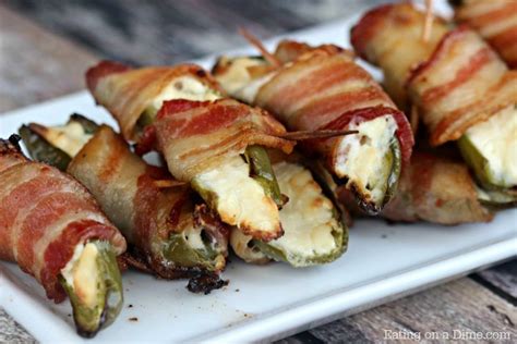Bacon Wrapped Jalapeno Poppers Easy Appetizer Recipe