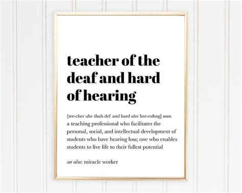 Dhh Teacher Ts Deaf And Hard Of Hearing Asl Teacher T Etsy