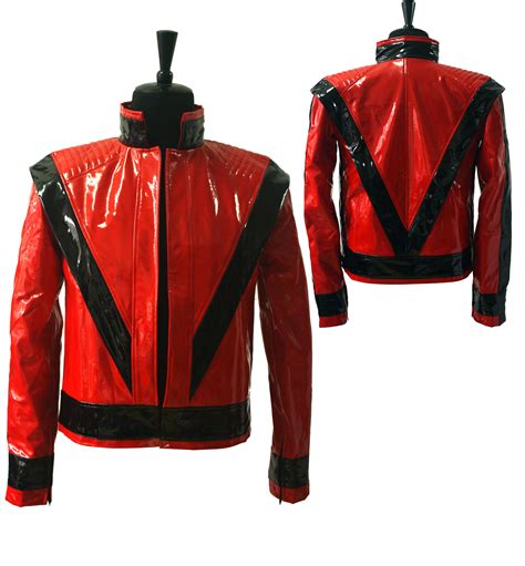 Aliexpress Com Buy Rare MJ Michael Jackson Red PU Leather This Is It