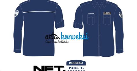 Yuk intip 7 contoh desain baju kerja yang saat ini sedang laris dan paling dicari! Download Desain Baju dan Seragam Net TV Corel Draw - 0856 ...