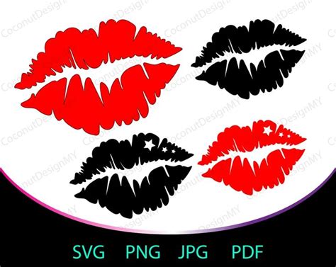 Lips Svg Red Lips Svg Kiss Svg American Lips Svg Kiss Etsy Red Lips