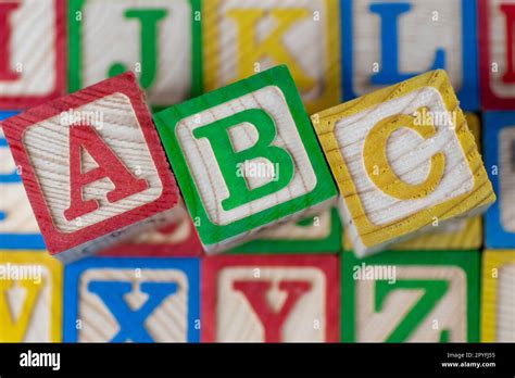 Abc Alphabet Block Stock Photo Alamy